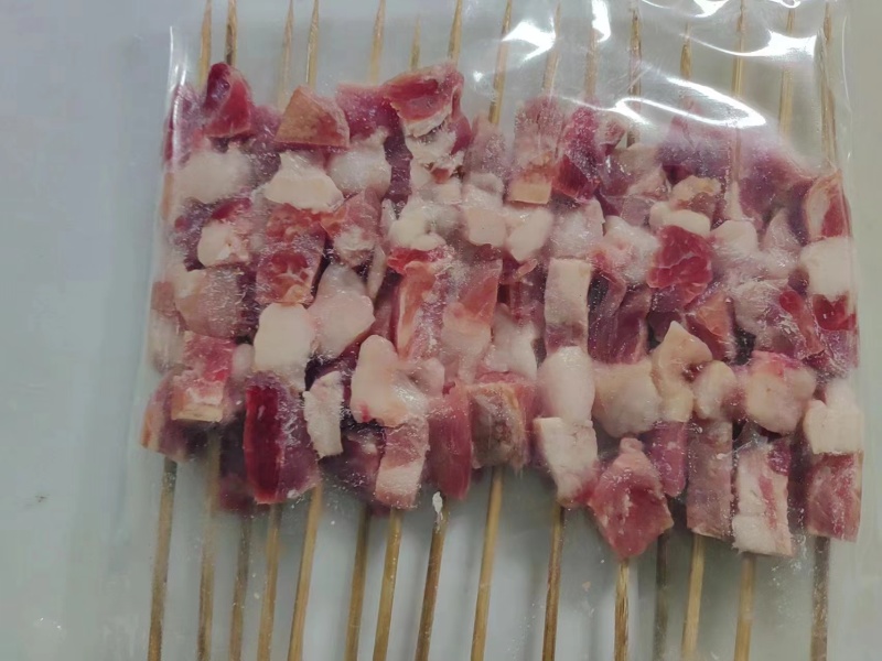 陜西澄城原切羊肉串批發 優質羊副產品，24元/包，一畝田直供